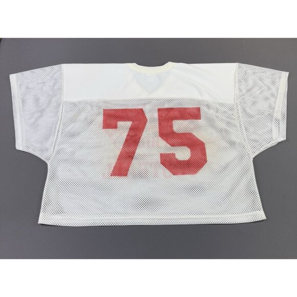 Rare Vintage 80s Russell Ahtletic Warrior Pride Football Jersey USA Made XL #75 - Picture 2 of 12